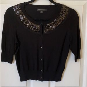Jazzy black cropped cardigan
